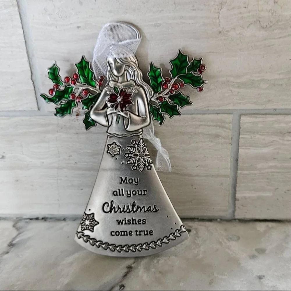 Ganz May All Your Christmas Wishes Come True Angel  Ornament